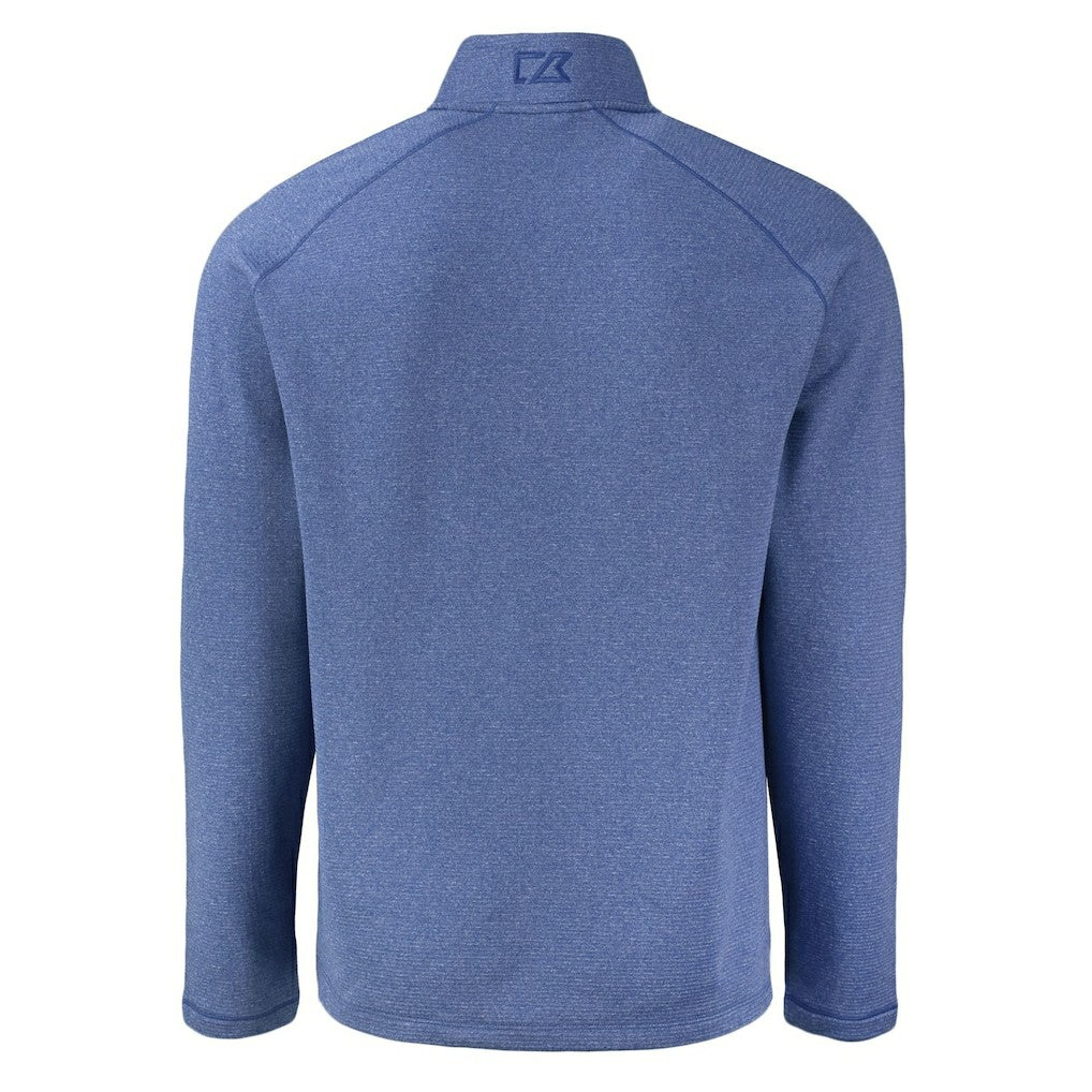 NFL Seattle Seahawks Cutter & Buck Peshastin Eco Fleece Tri-Blend Raglan Recycled Quarter-Zip Jacket