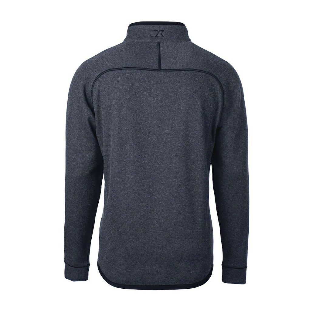 NFL New York Giants Cutter & Buck Big & Tall Mainsail Sweater-Knit Raglan Half-Zip Jacket