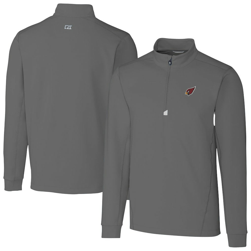 NFL Arizona Cardinals Cutter & Buck Big & Tall Traverse Stretch Quarter-Zip Top