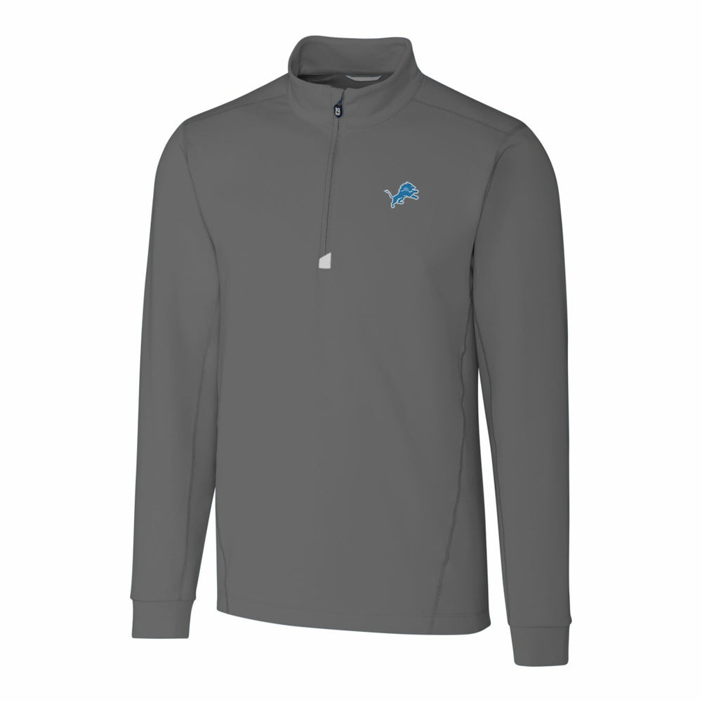 NFL Detroit Lions Cutter & Buck Big & Tall Traverse Stretch Quarter-Zip Top