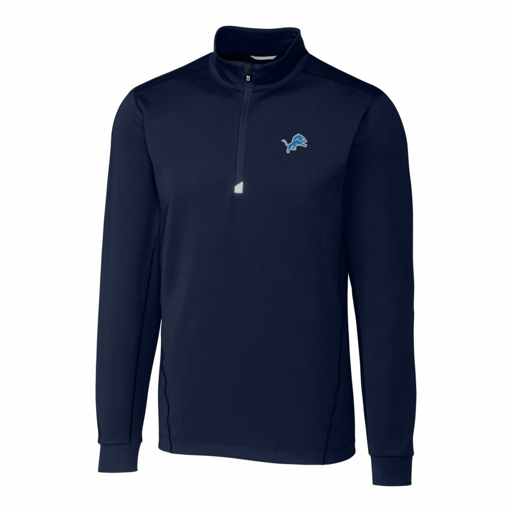 NFL Detroit Lions Cutter & Buck Big & Tall Traverse Stretch Quarter-Zip Top