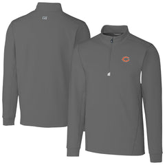 NFL Chicago Bears Cutter & Buck Big & Tall Traverse Stretch Quarter-Zip Top
