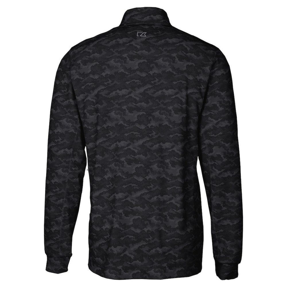 NFL Cincinnati Bengals Cutter & Buck Big & Tall Traverse Eco Camo Tri-Blend DryTec Quarter-Zip Jacket