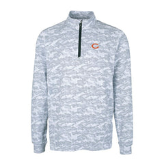 NFL Chicago Bears Cutter & Buck Big & Tall Traverse Eco Camo Tri-Blend DryTec Quarter-Zip Jacket