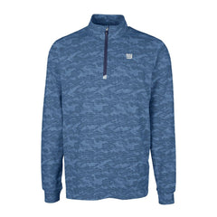 NFL New York Giants Cutter & Buck Big & Tall Traverse Stretch Eco Camo Print DryTec Quarter-Zip Top