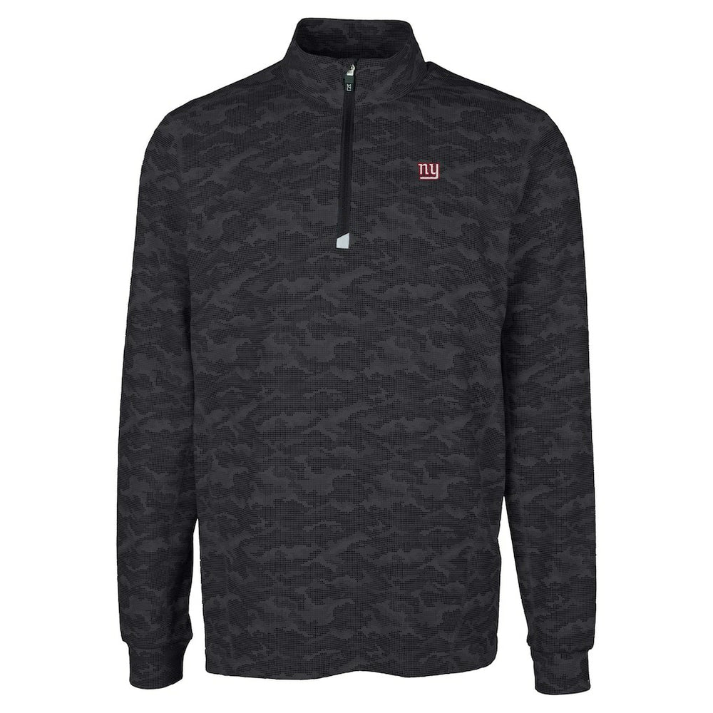 NFL New York Giants Cutter & Buck Big & Tall Traverse Eco Camo Tri-Blend DryTec Quarter-Zip Jacket