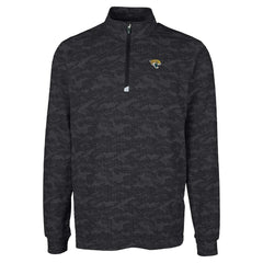 NFL Jacksonville Jaguars Cutter & Buck Big & Tall Traverse Eco Camo Tri-Blend DryTec Quarter-Zip Jacket