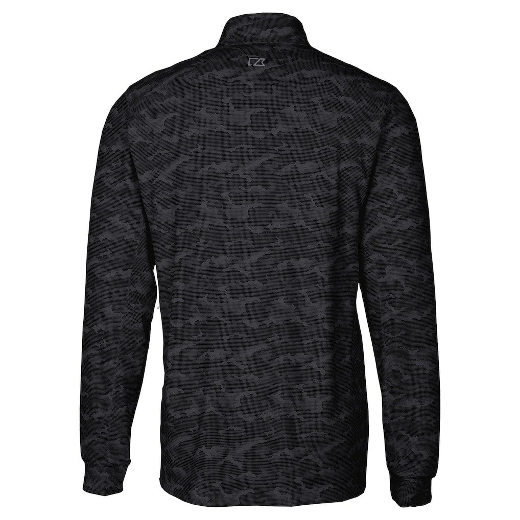 NFL Jacksonville Jaguars Cutter & Buck Big & Tall Traverse Eco Camo Tri-Blend DryTec Quarter-Zip Jacket