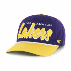 Los Angeles Lakers '47 Dropshadow Rope Hitch Adjustable Hat - Purple/Gold | 47 brand outlet