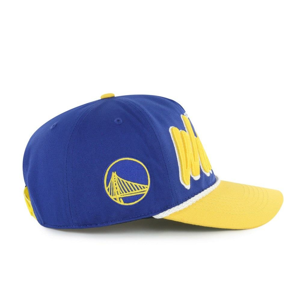 Golden State Warriors '47 Dropshadow Rope Hitch Adjustable Hat sale - Royal/Gold | 47 brand on sale