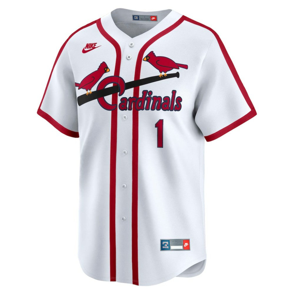 Ozzie Smith St. Louis Cardinals Throwback Cooperstown Collection Limited Jersey - White | Nike