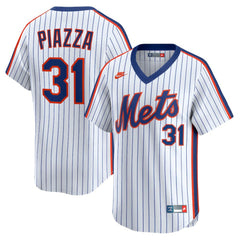 Mike Piazza New York Mets Throwback Cooperstown Collection Limited Jersey - White | Nike