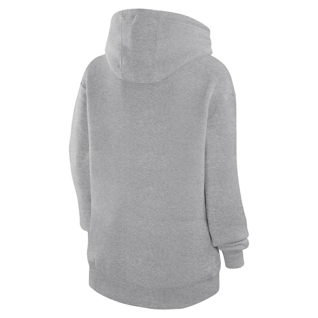 Oklahoma City Thunder G-III 4Her by Carl Banks Women's Leopard Heart Graphic Fleece Pullover Hoodie - Heather Gray for sale
