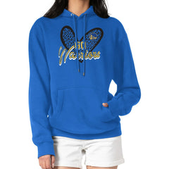 Golden State Warriors G-III 4Her by Carl Banks Women's Leopard Heart Graphic Fleece Pullover Hoodie sale - Royal online