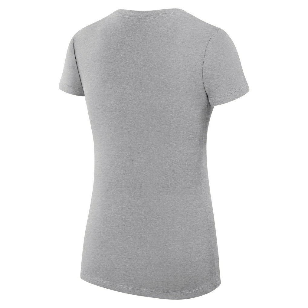 Detroit Pistons G-III 4Her by Carl Banks Women's Super-Slim Fit Lightweight Leopard Heart V-Neck T-Shirt sale - Heather Gray sale