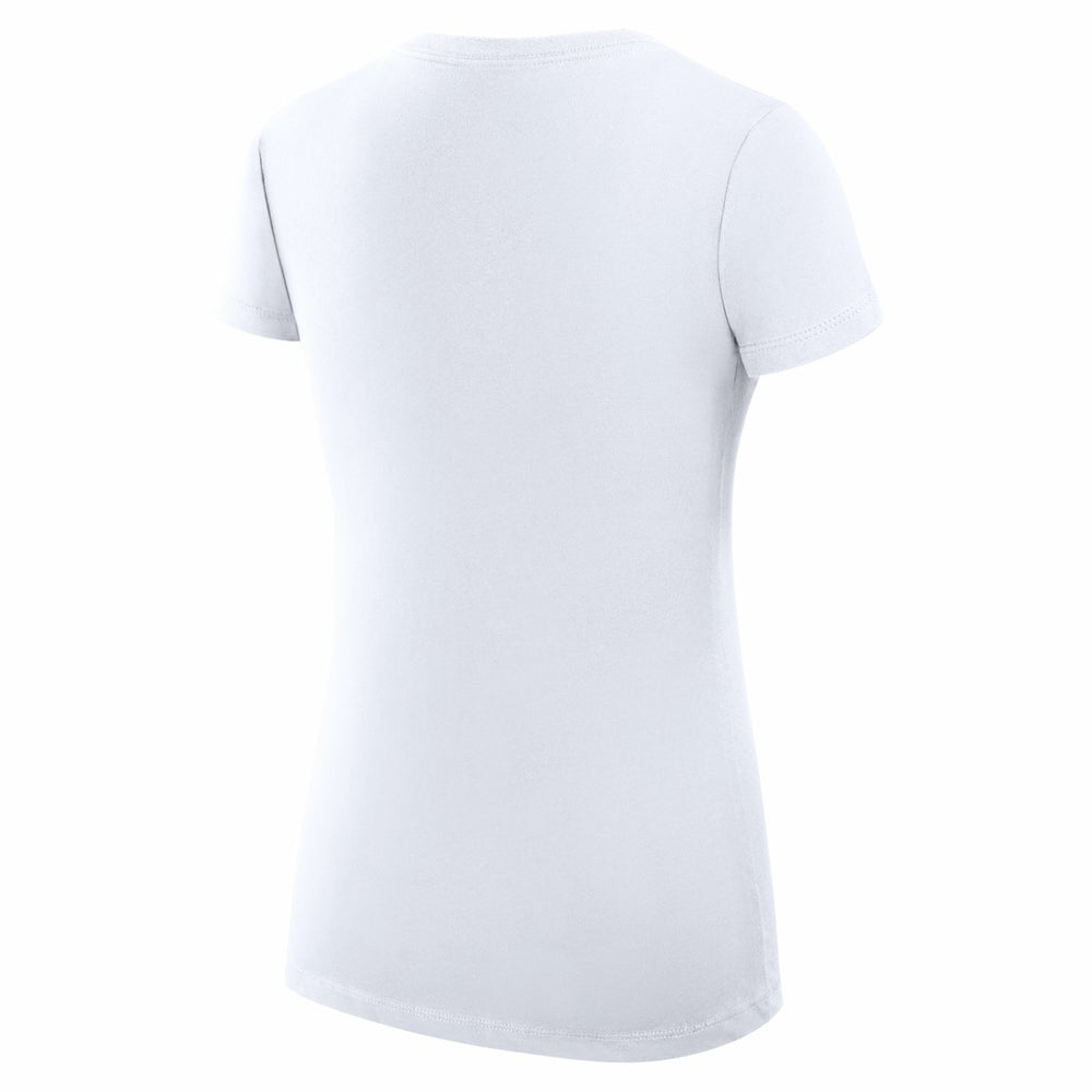 New York Knicks G-III 4Her by Carl Banks Women's Super-Slim Fit Lightweight Leopard Heart V-Neck T-Shirt - White discount