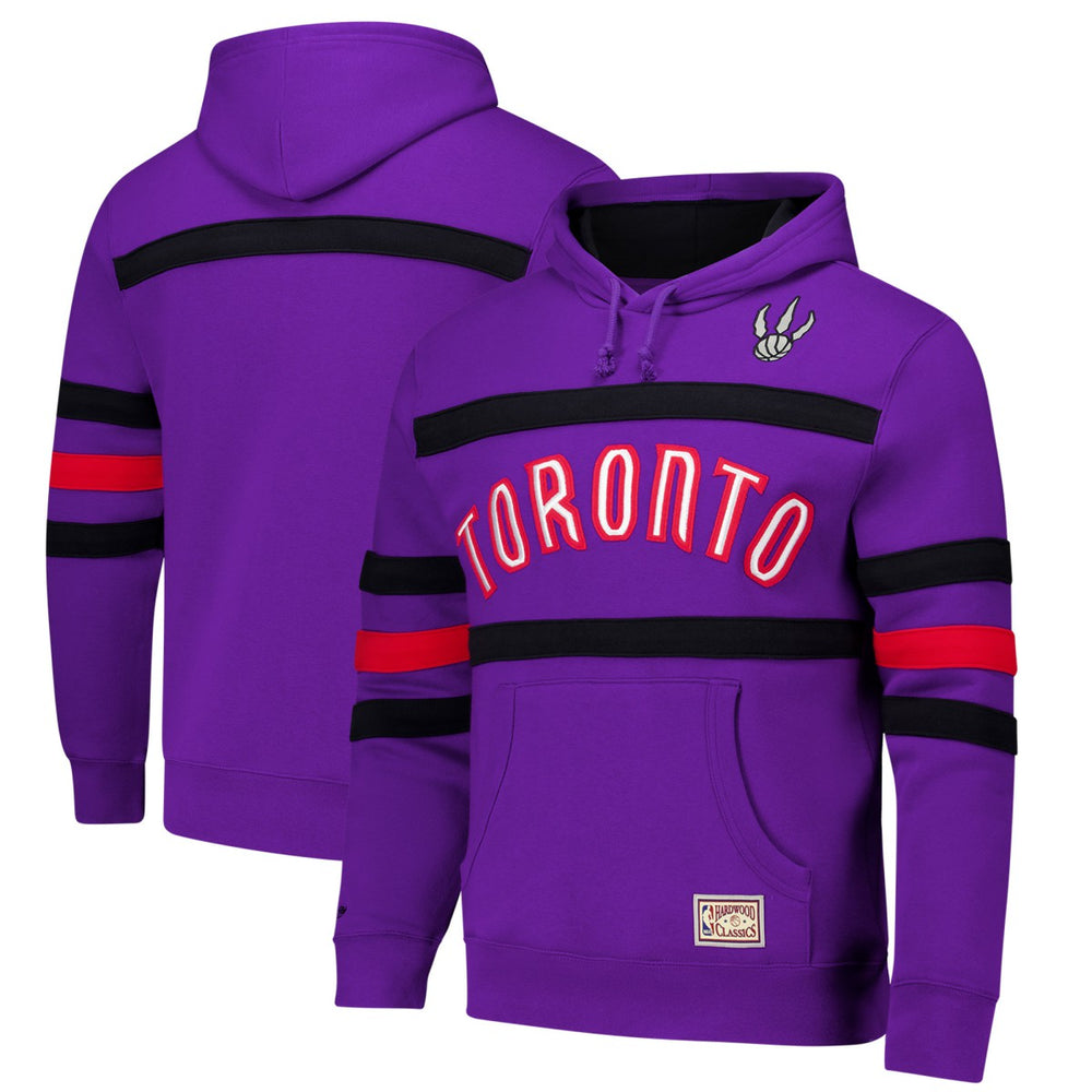 Toronto Raptors Hardwood Classics Nights Head Coach Pullover Hoodie - Purple | Mitchell & Ness discount