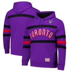 Toronto Raptors Hardwood Classics Nights Head Coach Pullover Hoodie - Purple | Mitchell & Ness discount