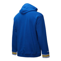 Golden State Warriors Chainstitch Applique Vintage Heavyweight Pullover Hoodie sale - Royal | Mitchell & Ness cheap