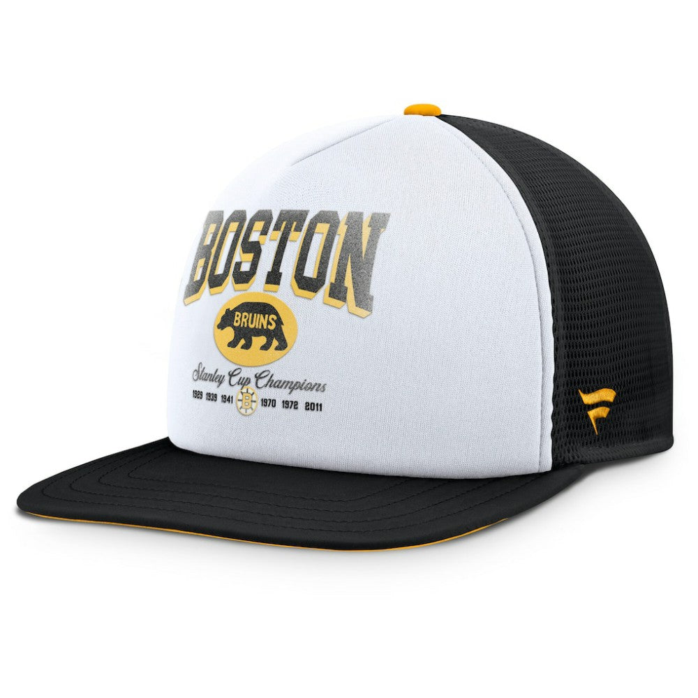 Boston Bruins Fanatics Decades Collection Foam Front Snapback Hat