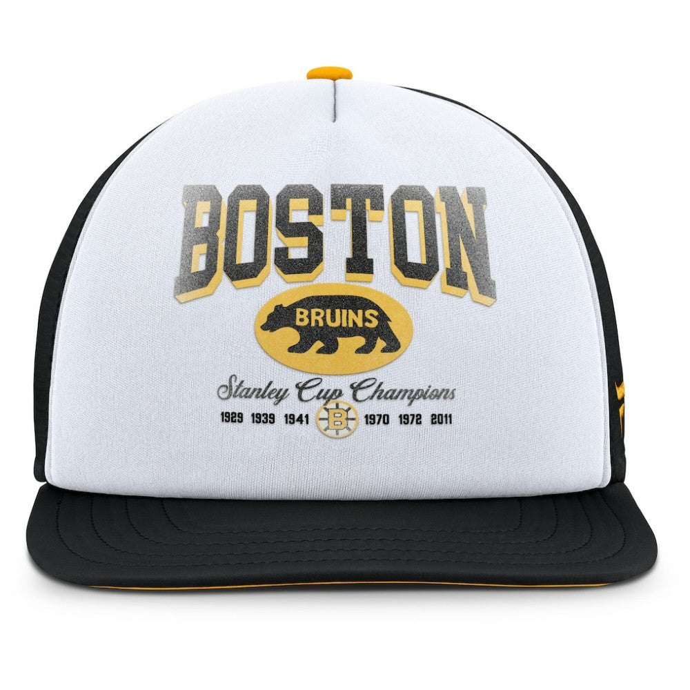 Boston Bruins Fanatics Decades Collection Foam Front Snapback Hat