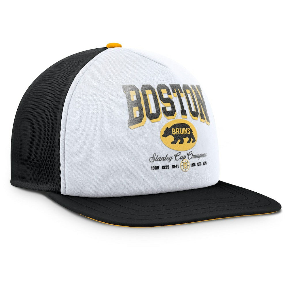 Boston Bruins Fanatics Decades Collection Foam Front Snapback Hat