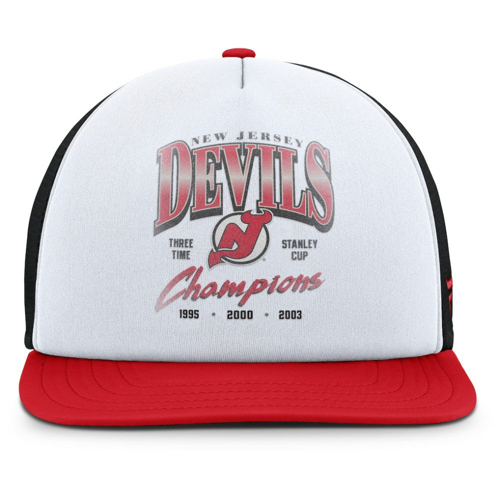 New Jersey Devils Fanatics Decades Collection Foam Front Snapback Hat