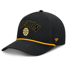 Boston Bruins Fanatics Decades Collection A-Frame Rope Adjustable Hat