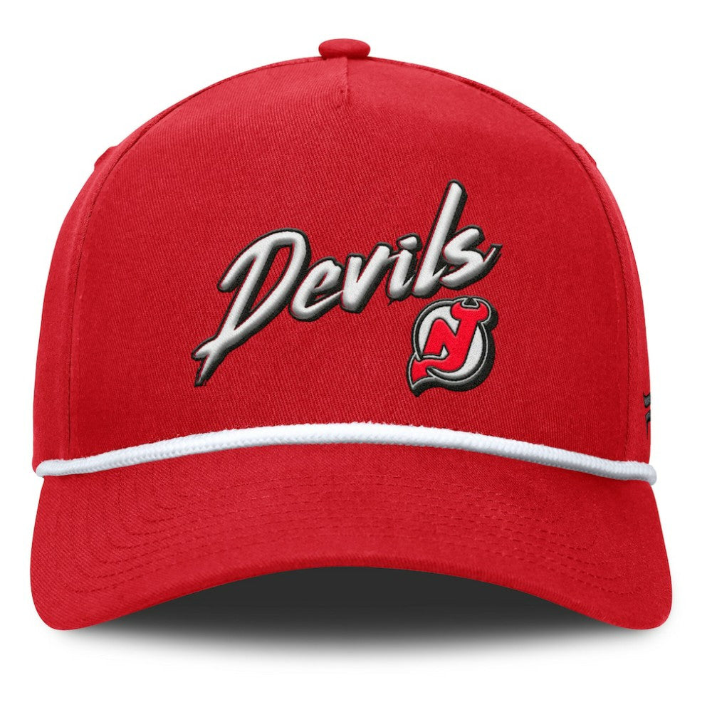 New Jersey Devils Fanatics Decades Collection A-Frame Rope Adjustable Hat