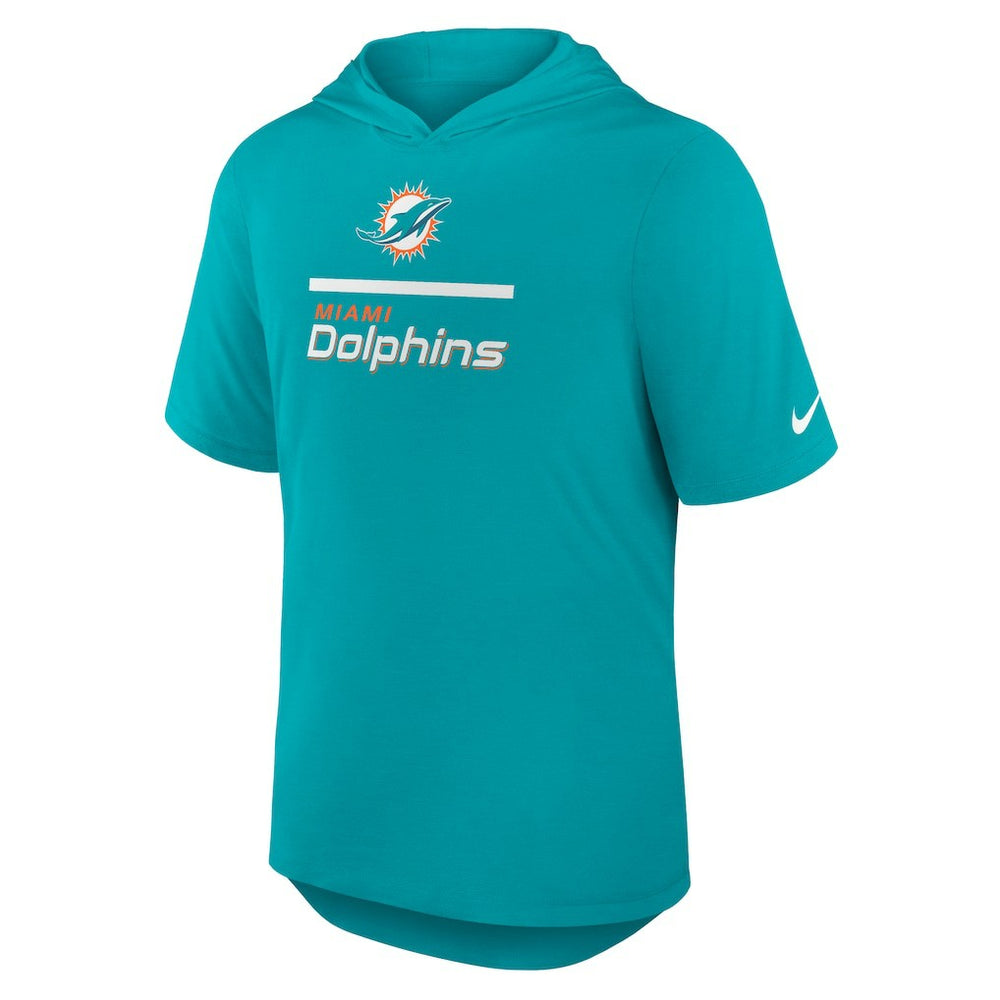NFL Miami Dolphins Lockup Tri-Blend Hoodie T-Shirt