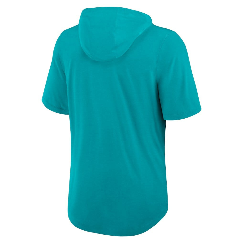 NFL Miami Dolphins Lockup Tri-Blend Hoodie T-Shirt