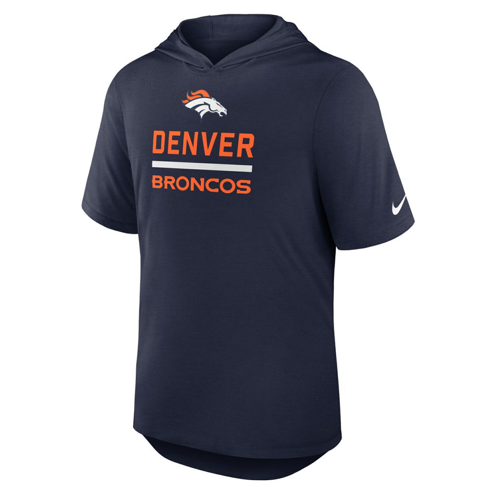 NFL Denver Broncos Lockup Tri-Blend Hoodie T-Shirt