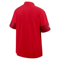 NFL Kansas City Chiefs Sideline Short Sleeve Quarter-Zip Dri-FIT Coach Jacket