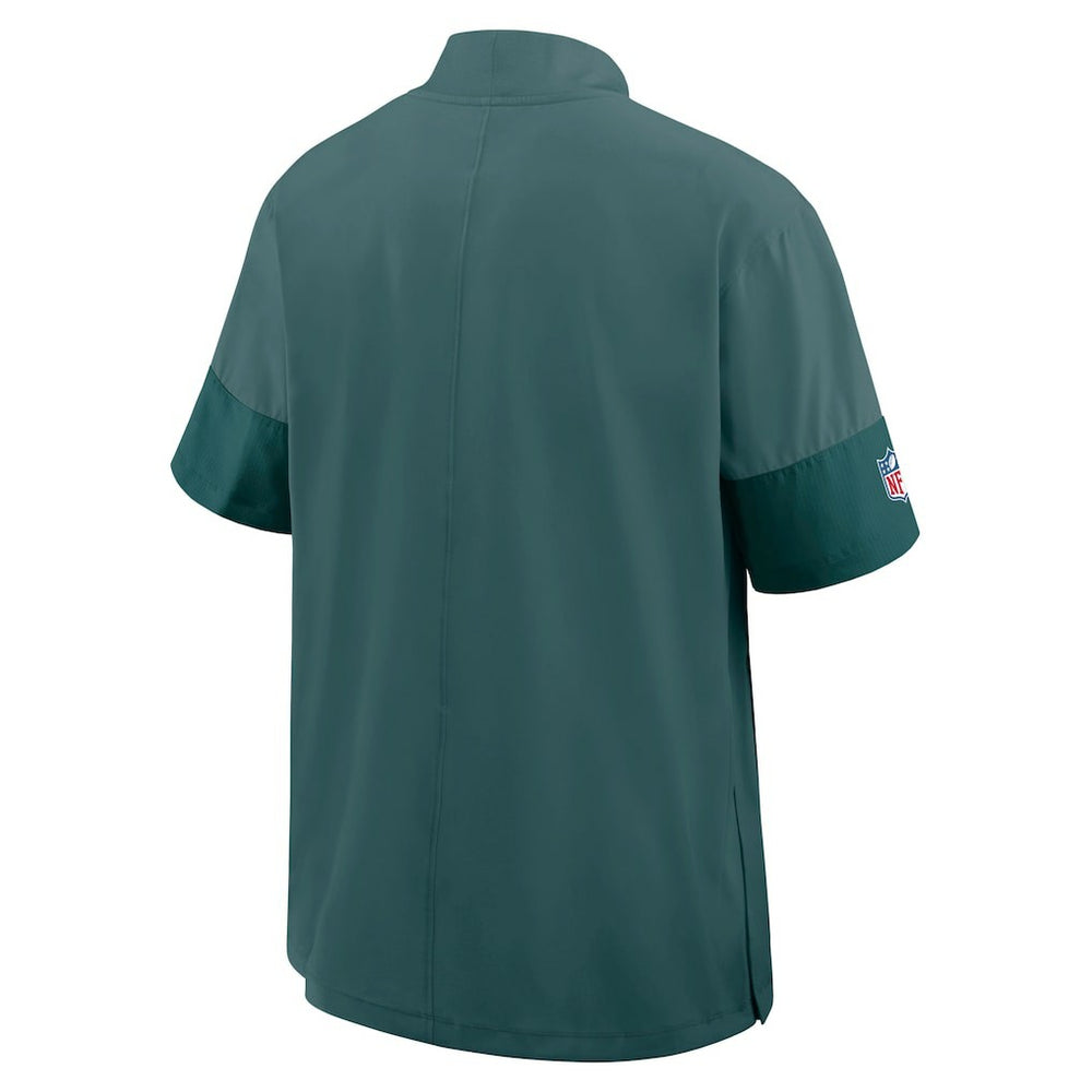 NFL Philadelphia Eagles Sideline Short Sleeve Quarter-Zip Dri-FIT Coach Jacket