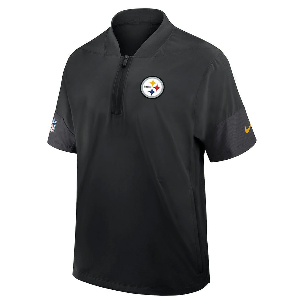 NFL Pittsburgh Steelers Sideline Short Sleeve Quarter-Zip Dri-FIT Coach Jacket