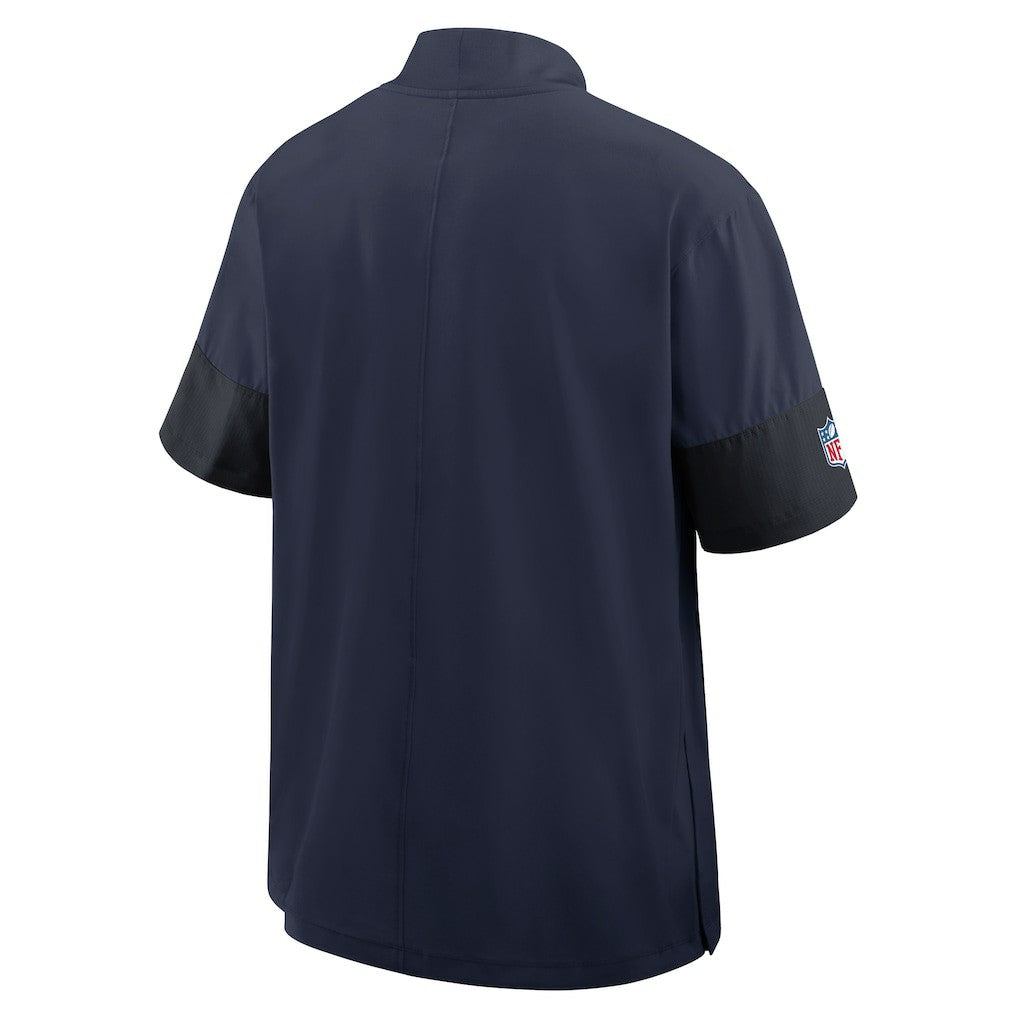 NFL Seattle Seahawks Sideline Short Sleeve Quarter-Zip Dri-FIT Coach Jacket