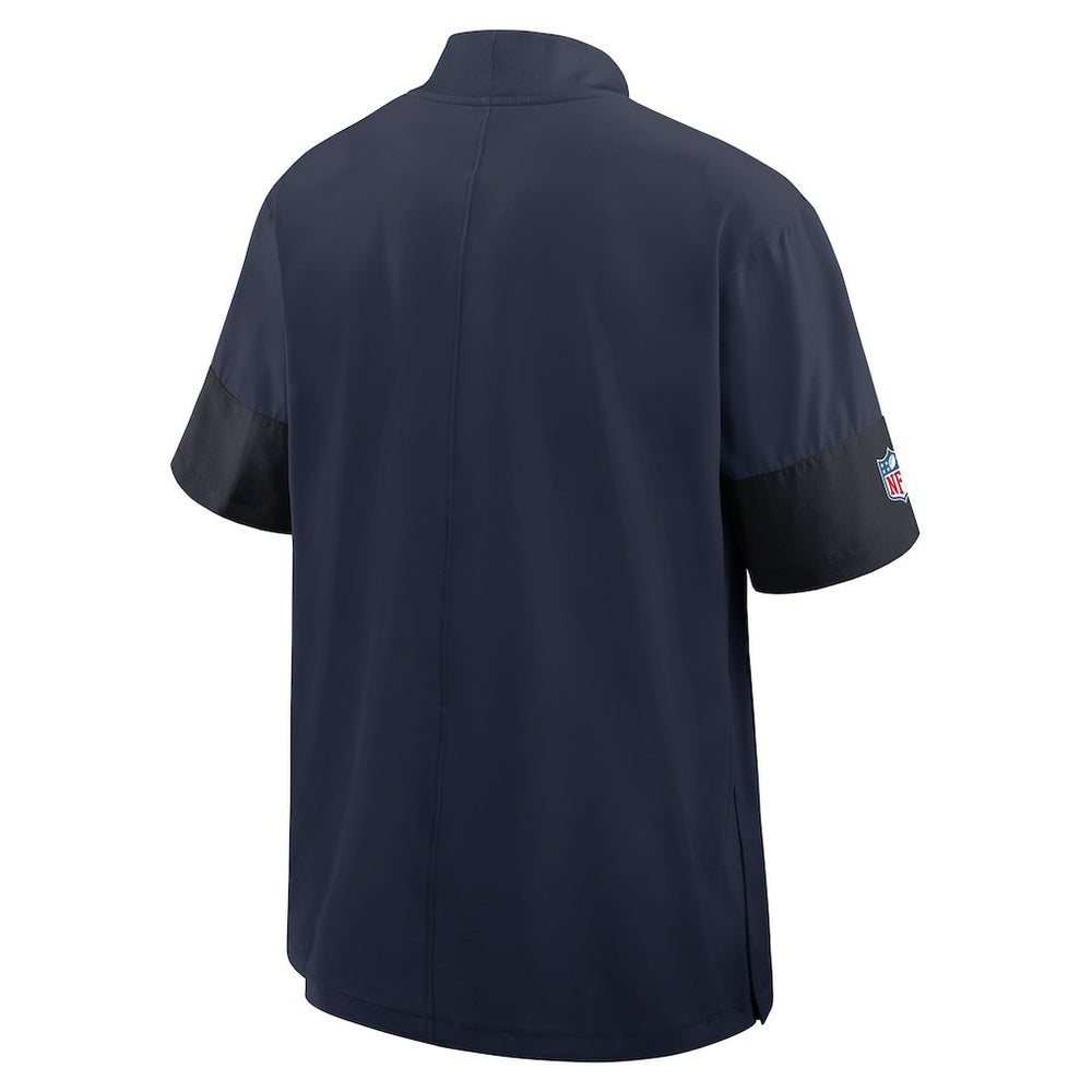NFL Seattle Seahawks Sideline Short Sleeve Quarter-Zip Dri-FIT Coach Jacket