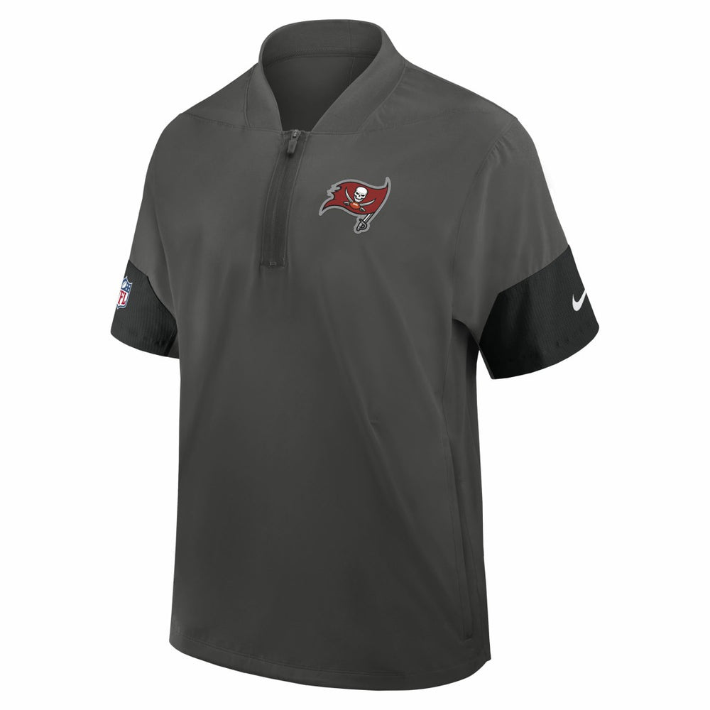 NFL Tampa Bay Buccaneers Sideline Short Sleeve Quarter-Zip Dri-FIT Coach Jacket