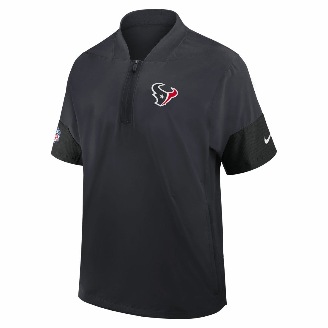 NFL Houston Texans Sideline Short Sleeve Quarter-Zip Dri-FIT Coach Jacket