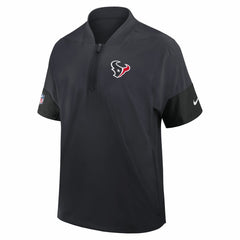 NFL Houston Texans Sideline Short Sleeve Quarter-Zip Dri-FIT Coach Jacket