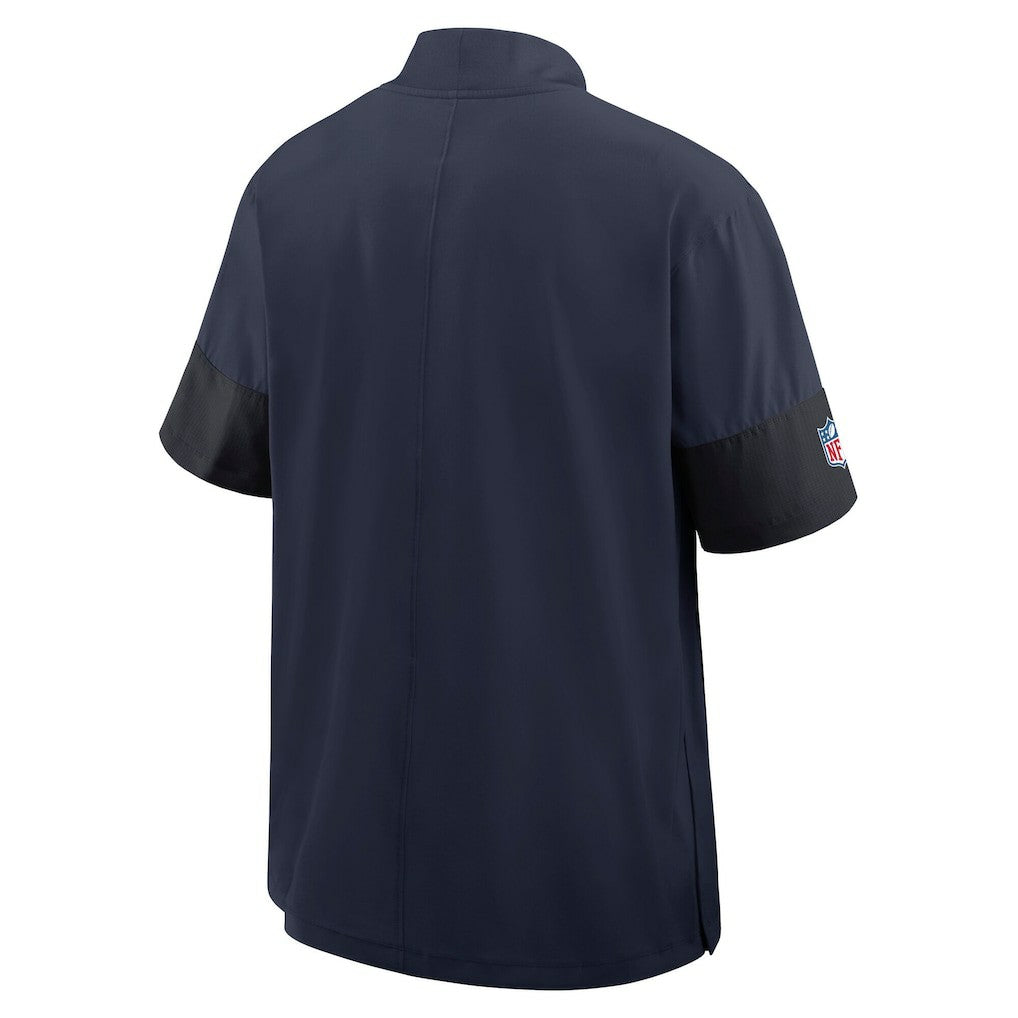 NFL Dallas Cowboys Sideline Short Sleeve Quarter-Zip Dri-FIT Coach Jacket