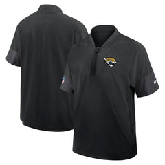 NFL Jacksonville Jaguars Sideline Short Sleeve Quarter-Zip Dri-FIT Coach Jacket
