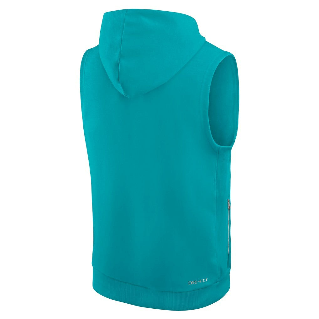 NFL Miami Dolphins Sideline Standard Issue Dri-FIT Sleeveless Hoodie