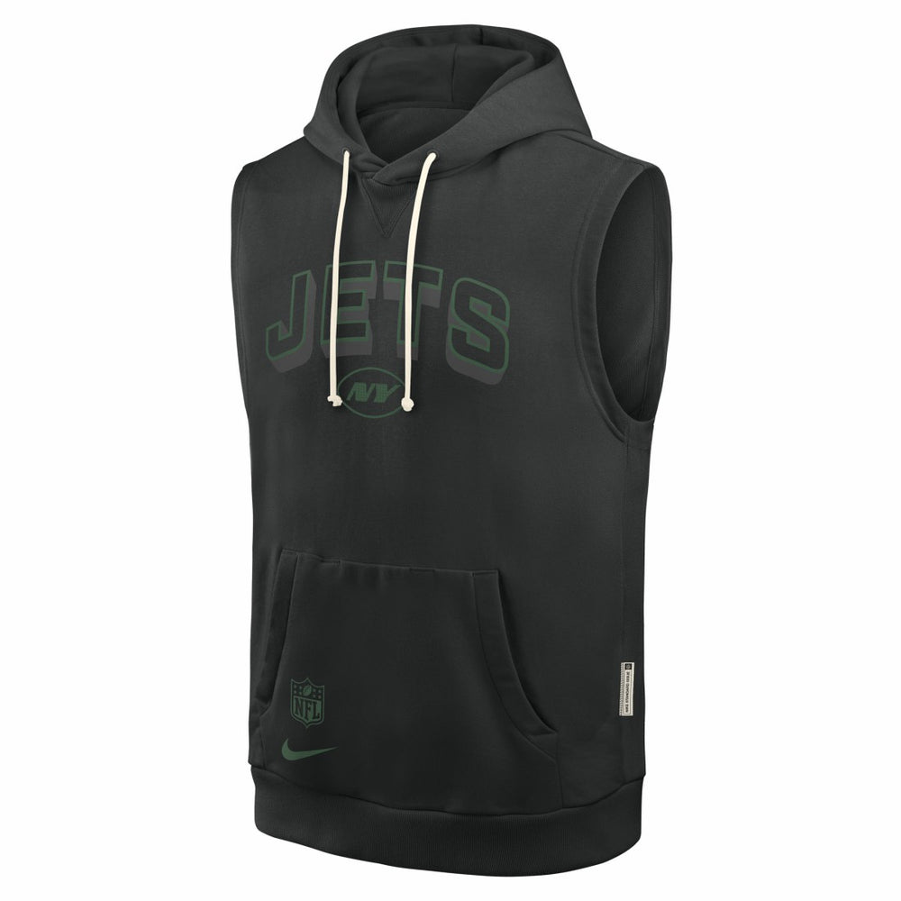 NFL New York Jets Sideline Standard Issue Dri-FIT Sleeveless Hoodie
