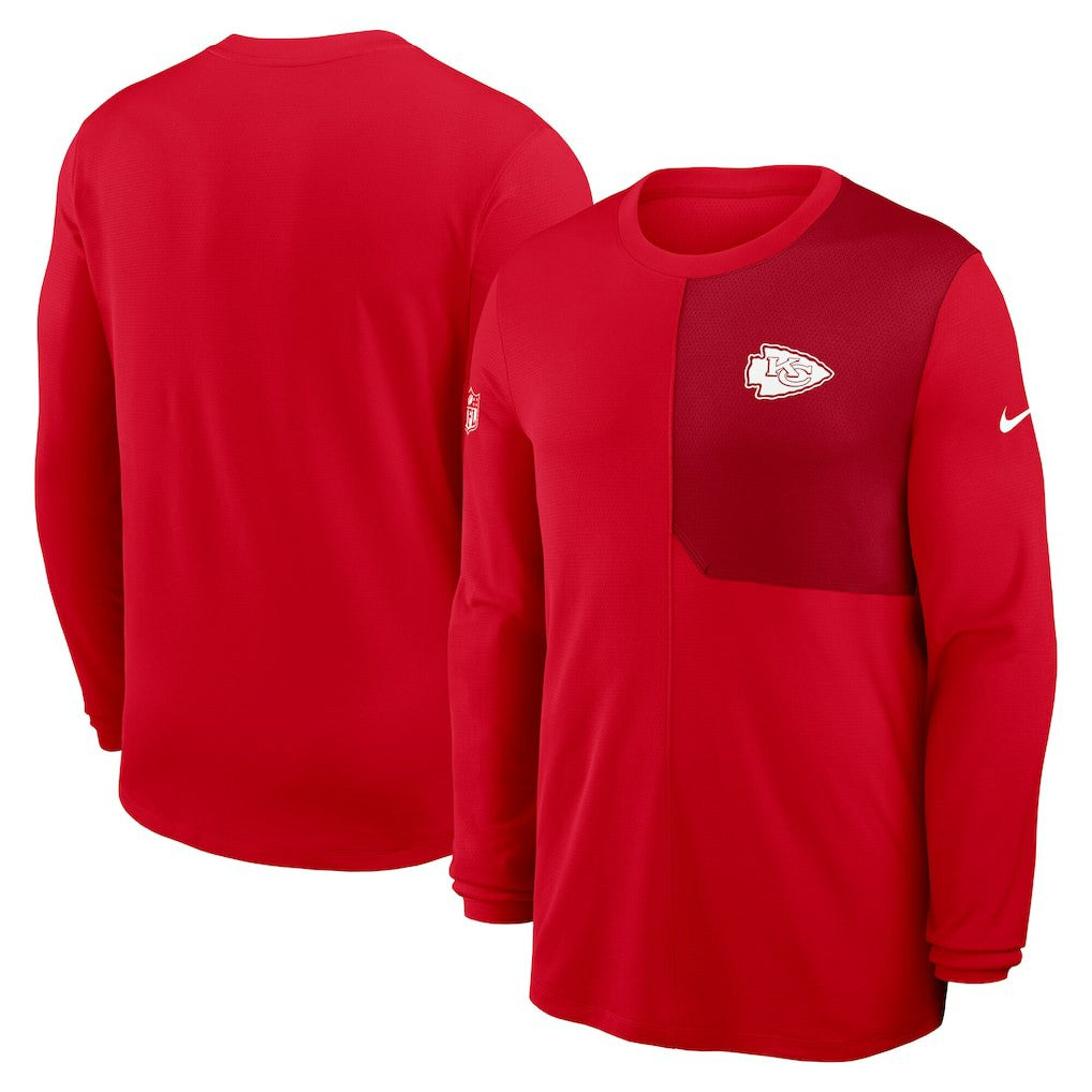 NFL Kansas City Chiefs Sideline Coach UV Dri-FIT Long Sleeve Shirt