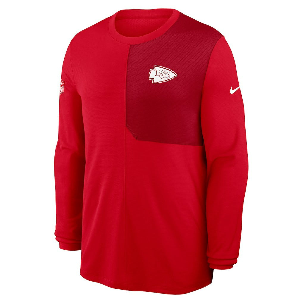 NFL Kansas City Chiefs Sideline Coach UV Dri-FIT Long Sleeve Shirt