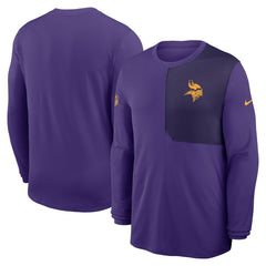 NFL Minnesota Vikings Sideline Coach UV Dri-FIT Long Sleeve Shirt