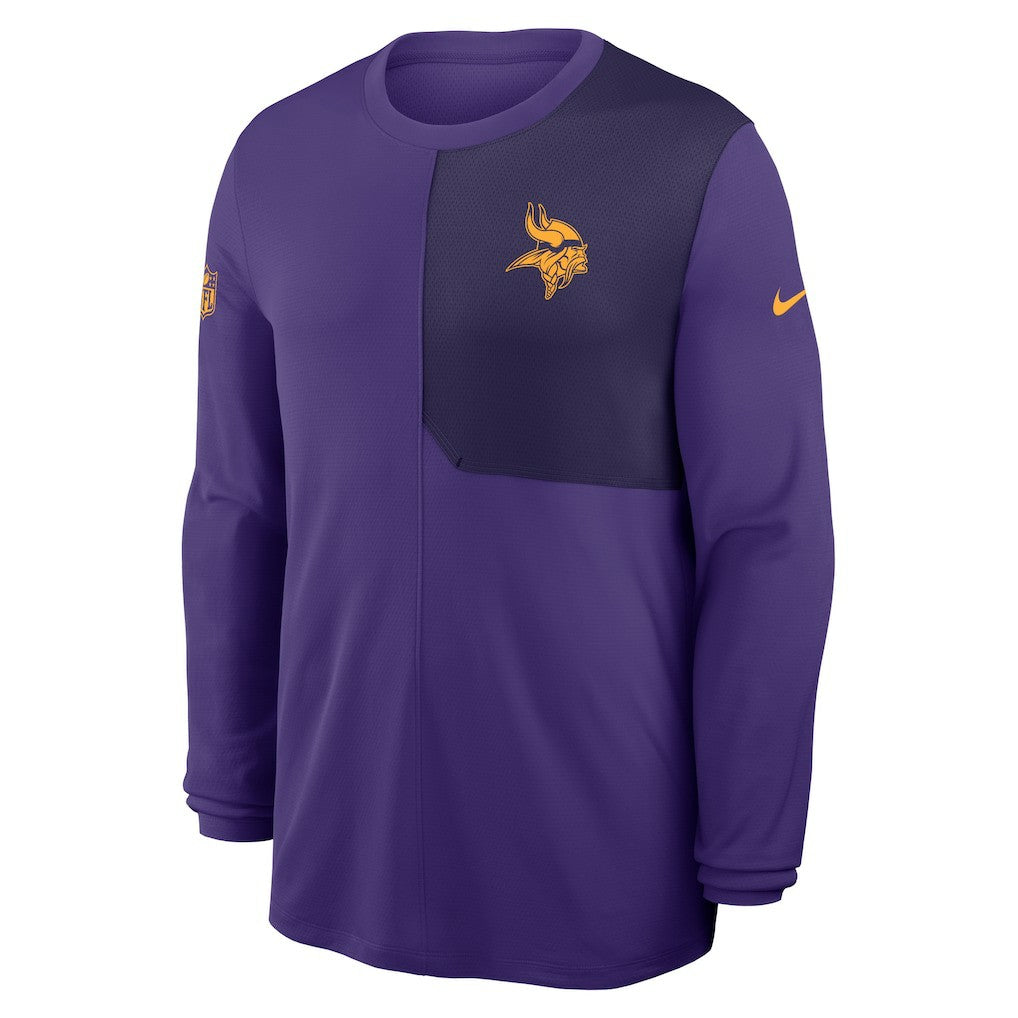 NFL Minnesota Vikings Sideline Coach UV Dri-FIT Long Sleeve Shirt