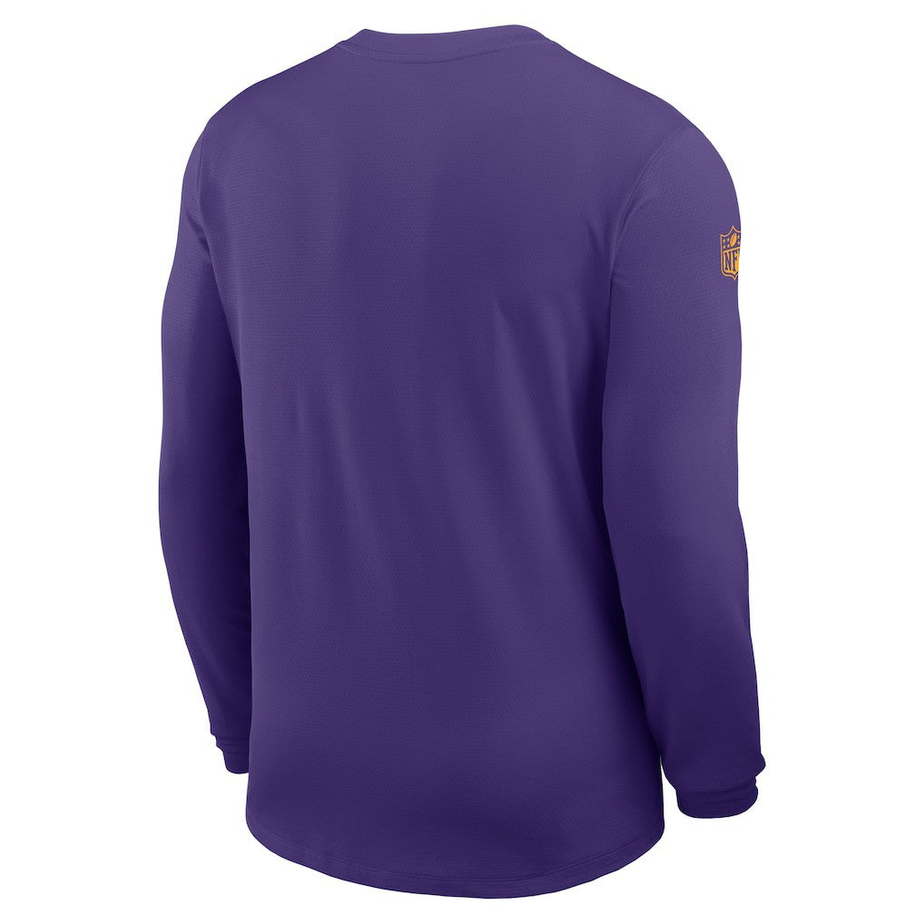 NFL Minnesota Vikings Sideline Coach UV Dri-FIT Long Sleeve Shirt