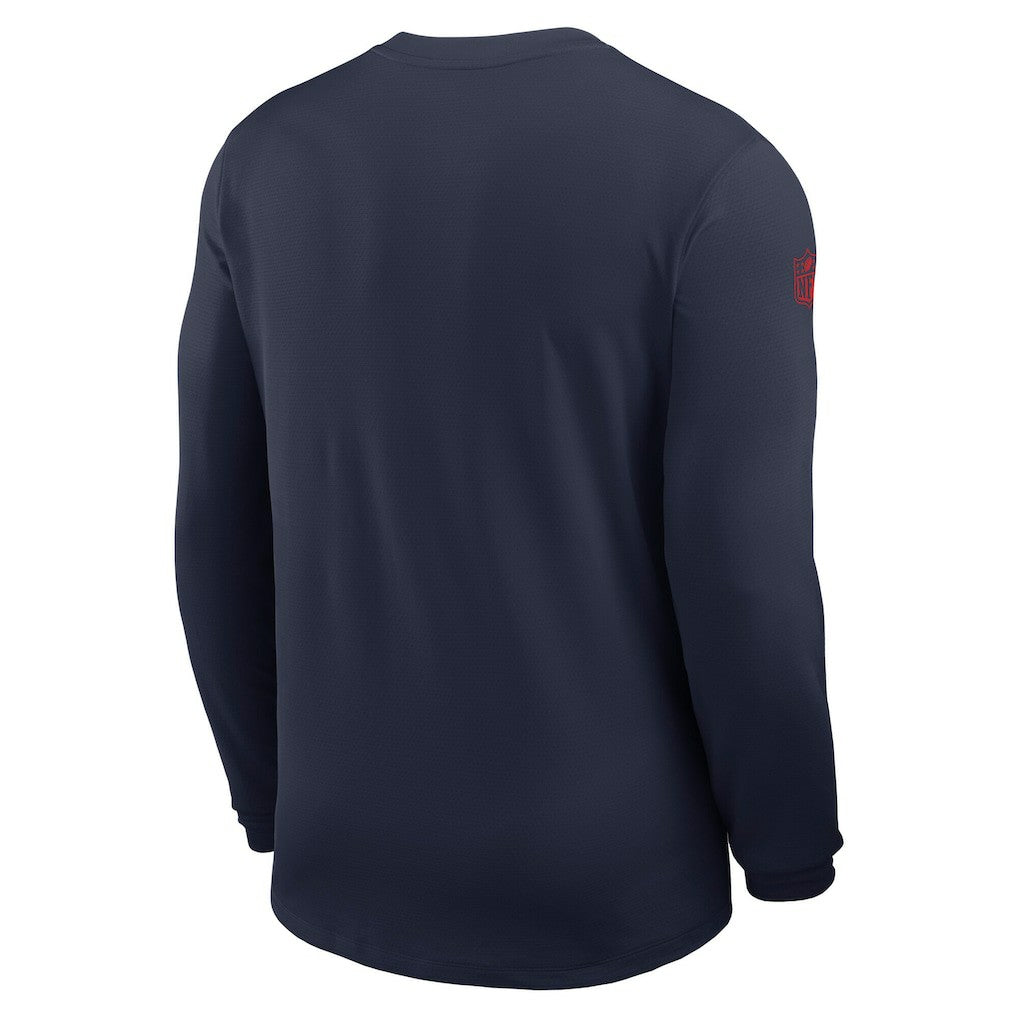 NFL New England Patriots Sideline Coach UV Dri-FIT Long Sleeve Shirt